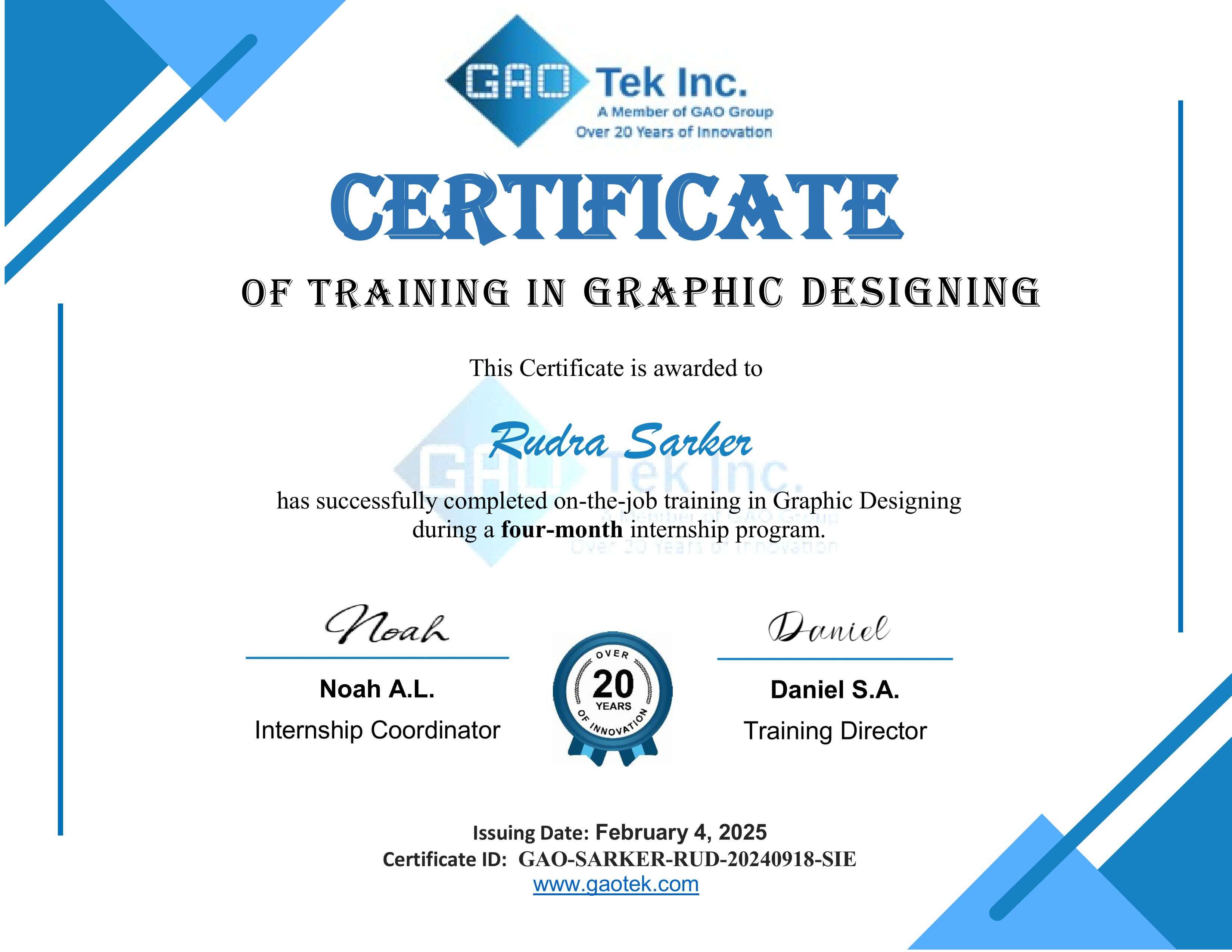 Certificate 5